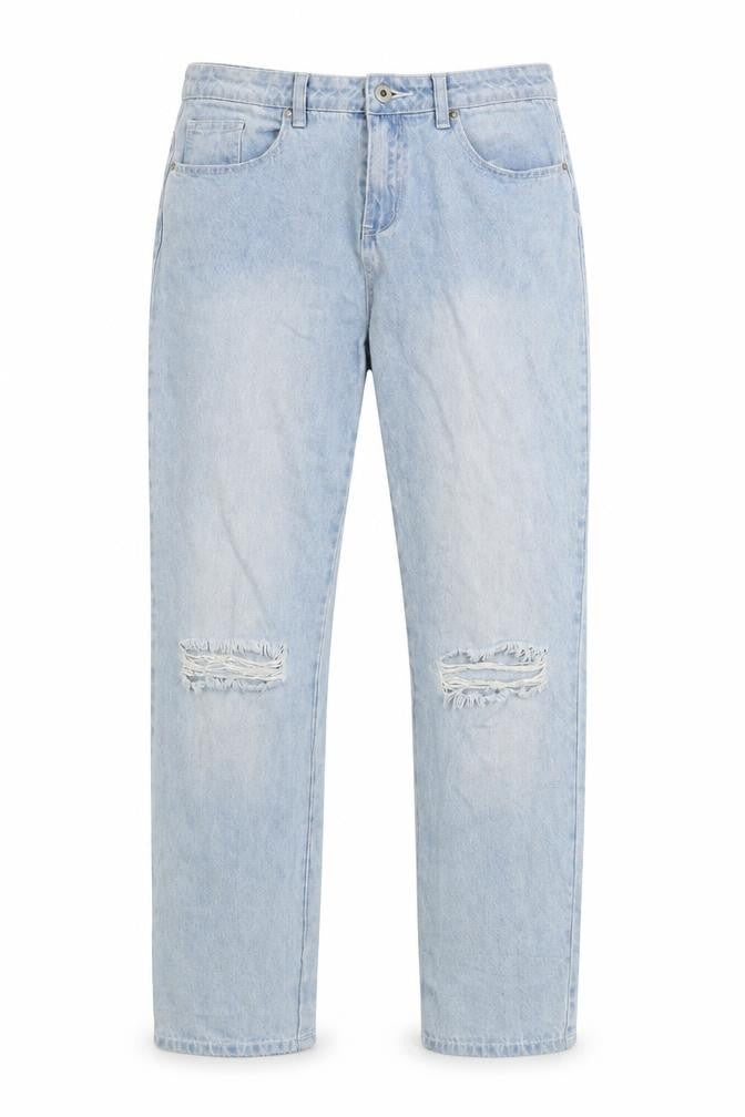 forever denim Womens Blue  Denim Straight Jeans Size 14 L27.5 in