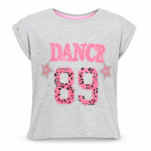 George Girls Grey   Basic T-Shirt Size 7-8 Years  - hance