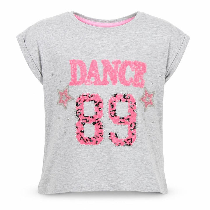 George Girls Grey   Basic T-Shirt Size 7-8 Years  - hance