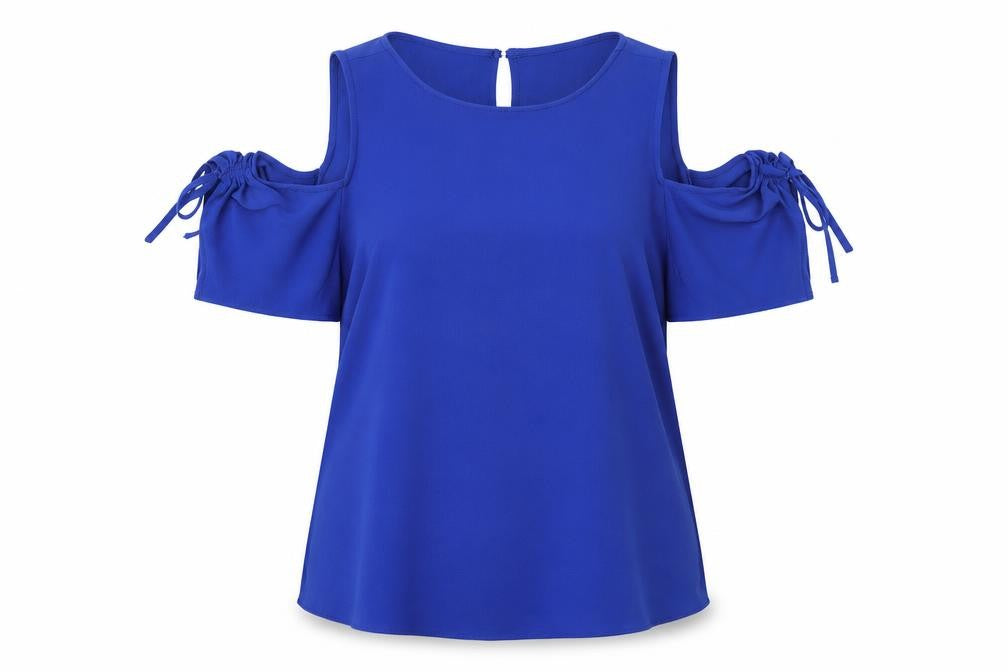 Dorothy Perkins Womens Blue   Basic Blouse Size 10