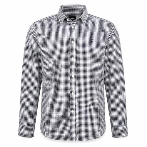 Burton Mens Black Check   Button-Up Size L