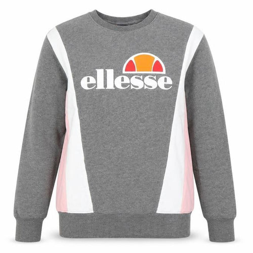 ellesse Womens Grey Striped  Pullover Sweatshirt Size 8