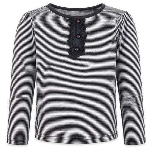 girl2girl Girls Black Striped  Basic Casual Size 4-5 Years