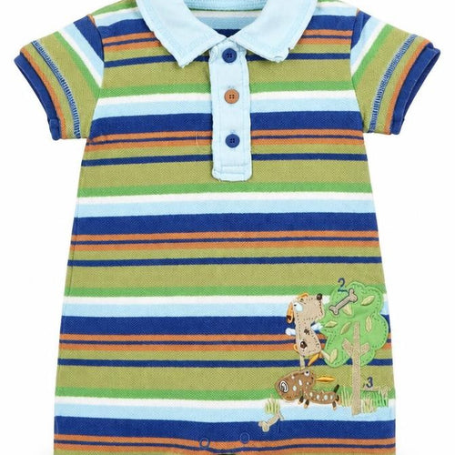 Mini Mode  Multicoloured Striped  Babygrow One-Piece Size 0-3 Months