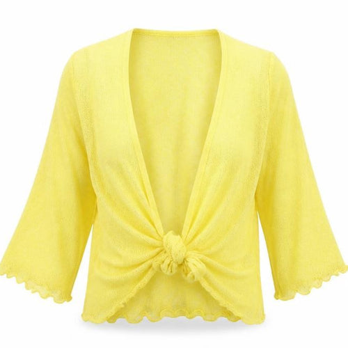 Simply Stockshop Womens Yellow   Cape Jumper Size M
