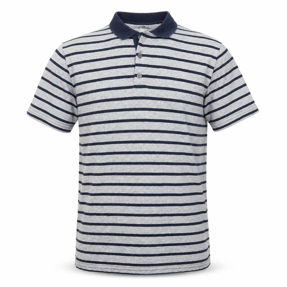 Ceader wood state Mens Grey Striped   Polo Size M