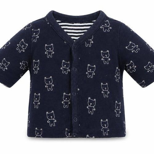 Preworn  Blue   Basic Button-Up Size 0-3 Months