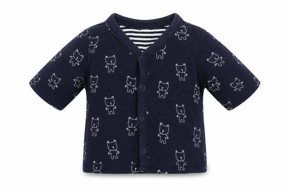 Preworn  Blue   Basic Button-Up Size 0-3 Months