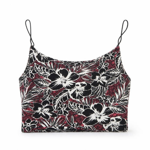 New Look Womens Black Floral Jersey Camisole Tank Size 10