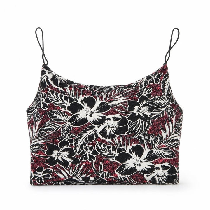 New Look Womens Black Floral Jersey Camisole Tank Size 10