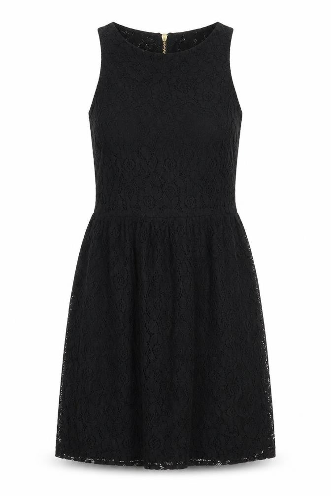 Glamourous Womens Black   Skater Dress  Size 8