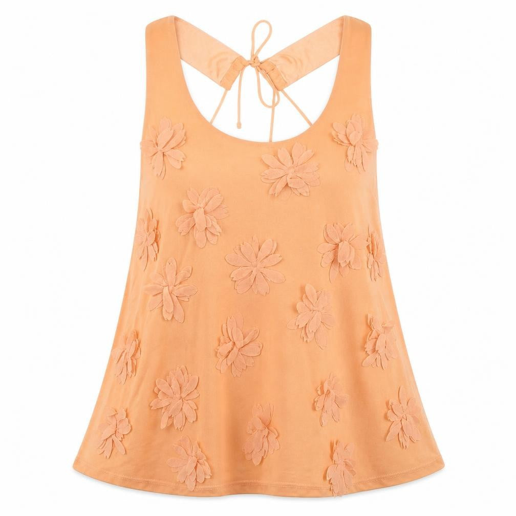 Topshop Womens Orange   Basic Blouse Size 10