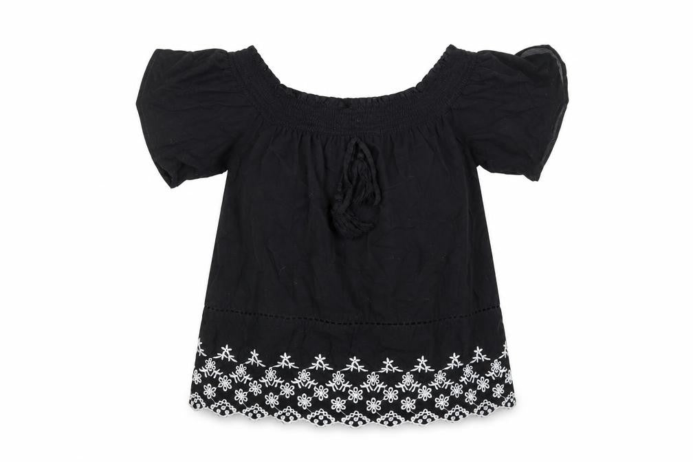 Primark Womens Black Floral  Basic Blouse Size 6