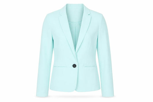 Front view of Bershka women’s green jacket, size S