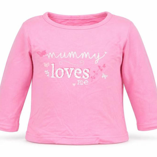 George Girls Pink   Basic T-Shirt Size 9-12 Months