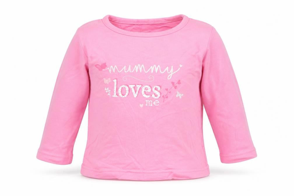 George Girls Pink   Basic T-Shirt Size 9-12 Months