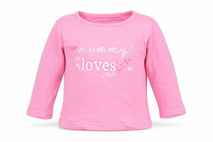 George Girls Pink Basic T-Shirt Size 9-12 Months