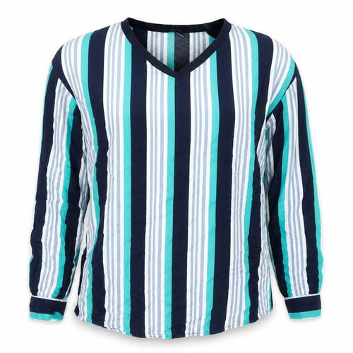 Sinsay Womens Multicoloured Striped  Tunic Blouse Size L