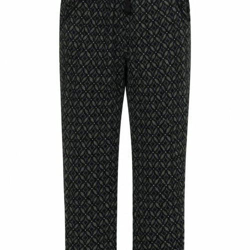New Look Womens Gold Geometric  Trousers  Size 12 L26 in