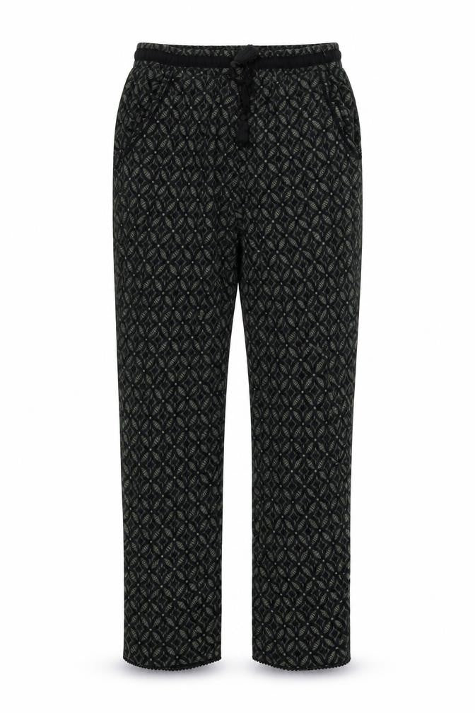 New Look Womens Gold Geometric  Trousers  Size 12 L26 in