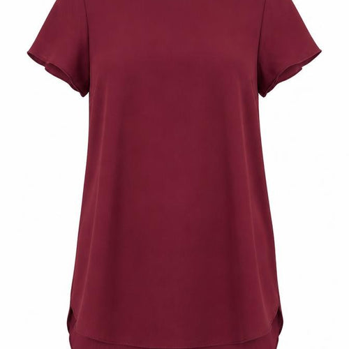 New Look Womens Red   Tunic Blouse Size 6