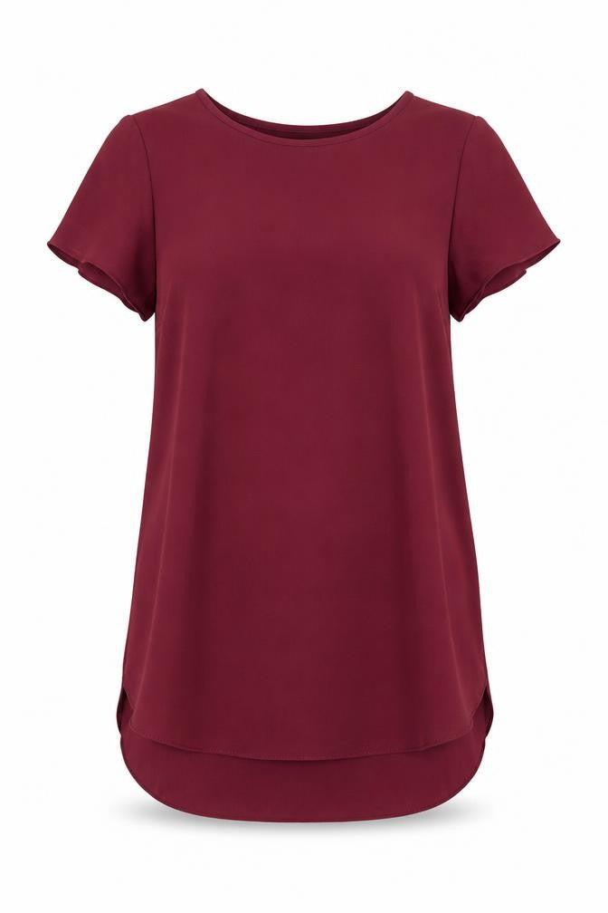 New Look Womens Red   Tunic Blouse Size 6