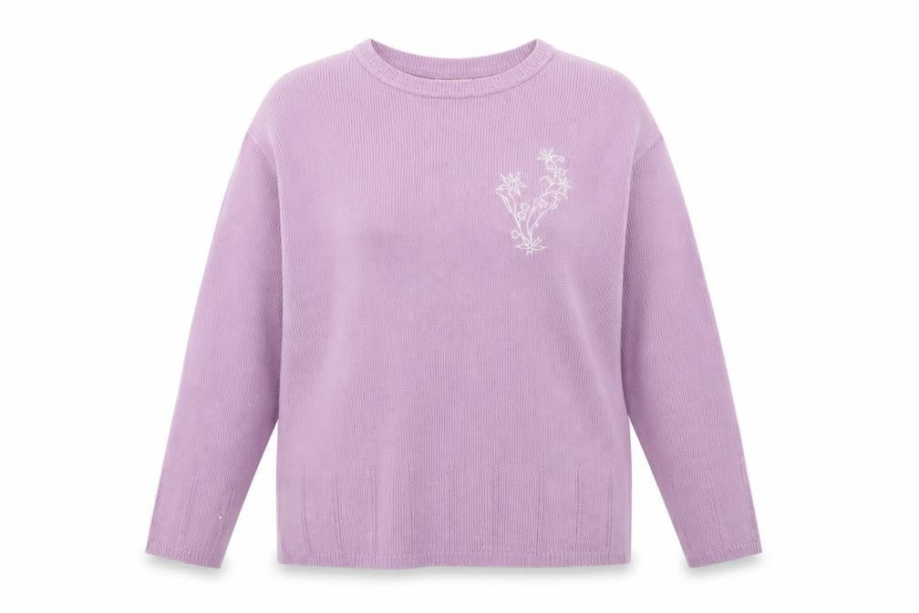 Julipa Womens Purple  Knit Pullover Jumper Size 16