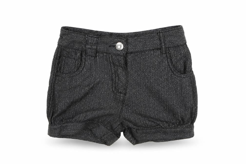 TU Girls Grey Herringbone  Cut-Off Shorts Size 6 Years