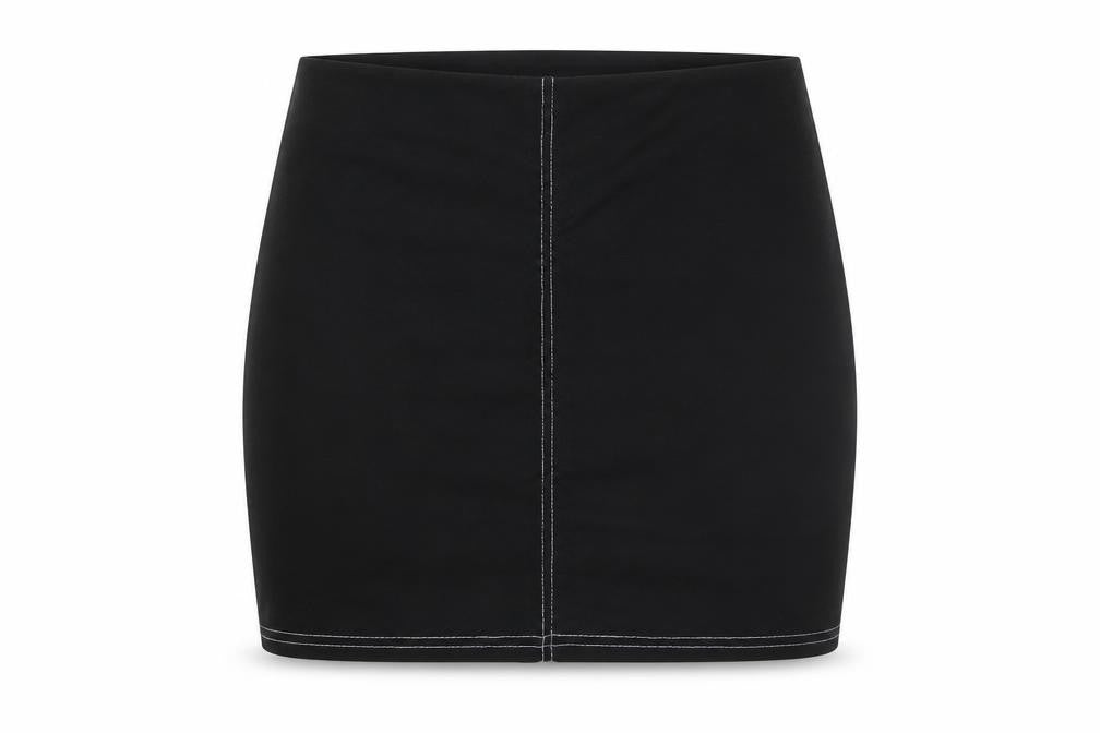 Nasty Gal Womens Black   A-Line Skirt Size 8