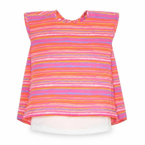 Healthtex Girls Pink Striped  Basic T-Shirt Size 4 Years