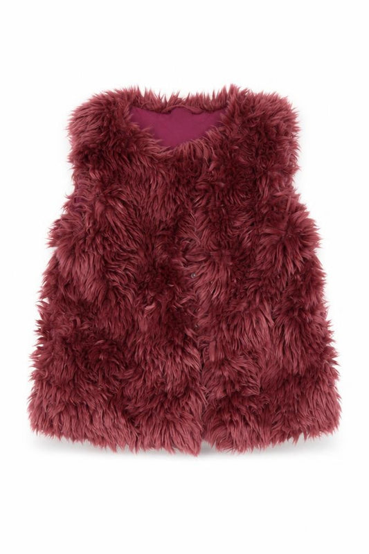 Front view of Next girls’ pink jacket waistcoat, size 3-4, years