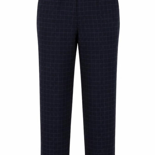 Marks and Spencer Womens Blue Plaid  Trousers  Size 12 L26 in