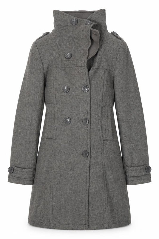 Front view of Divided by H&M women’s grey jacket, size UK 8