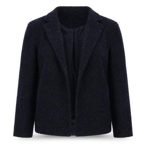 Papaya Womens Blue  Knit Jacket Blazer Size 8
