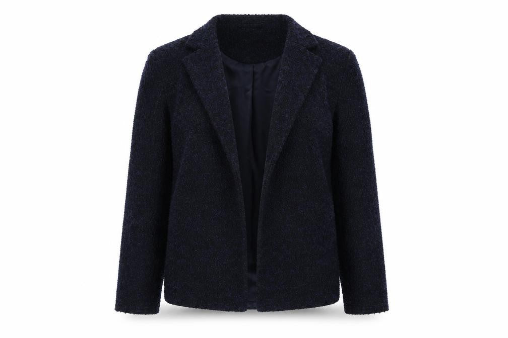Papaya Womens Blue  Knit Jacket Blazer Size 8