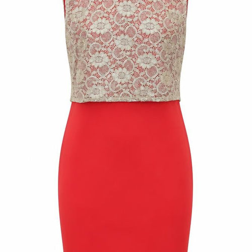 IX London Womens Red Floral  Bodycon  Size 14