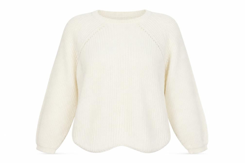 New Look Womens White   Pullover Jumper Size L