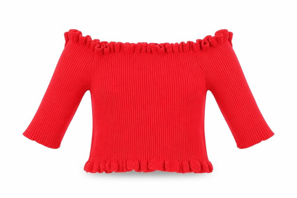 New Look Girls Red   Pullover Jumper Size 14 Years  - crop top