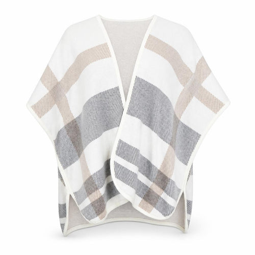 New Look Womens White Check  Wrap Jumper One Size