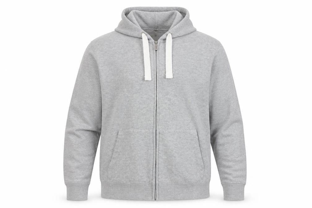Ceader wood state Mens Grey   Full Zip Hoodie Size M