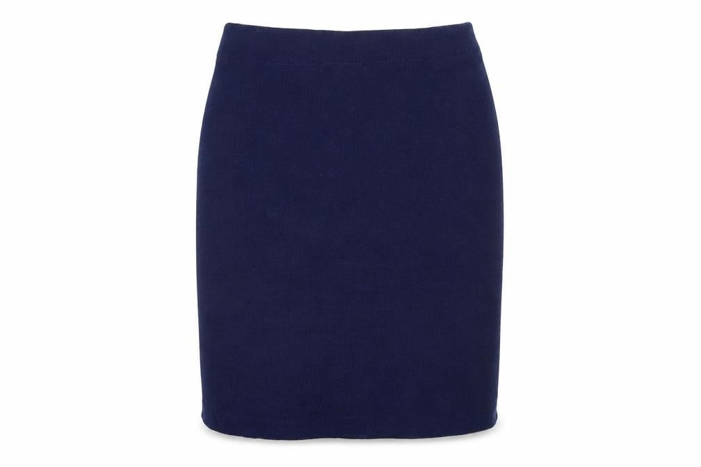 Preworn Womens Blue   Straight & Pencil Skirt Size 30 in
