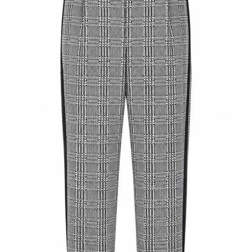 CAMEO ROSE  Womens White Check  Trousers  Size 8 L24 in