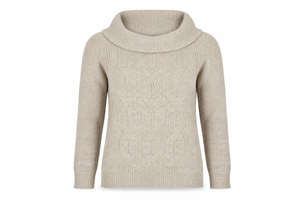 Pura Moda  Womens Beige   Pullover Jumper Size L