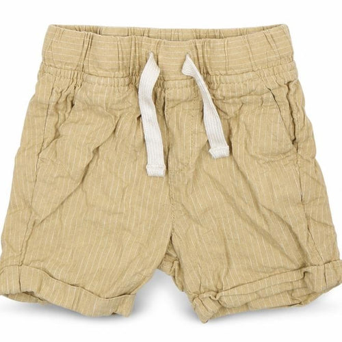 TU Boys Beige Striped  Chino Shorts Size 2 Years