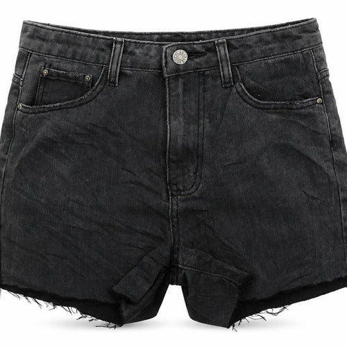 Momokrom Womens Grey  Denim Hot Pants Shorts Size 8