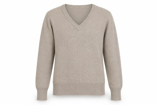 Front view of Zara men’s brown jumper, size L