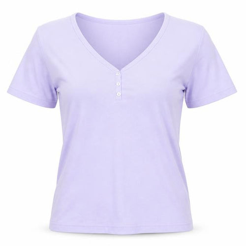 Classic  Womens Purple   Basic T-Shirt Size S
