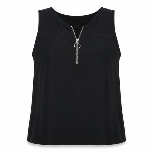 Fiona & Co Womens Black Houndstooth   Tank Size 8