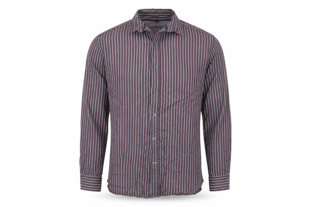 Boston crew Mens Multicoloured Striped   Button-Up Size L