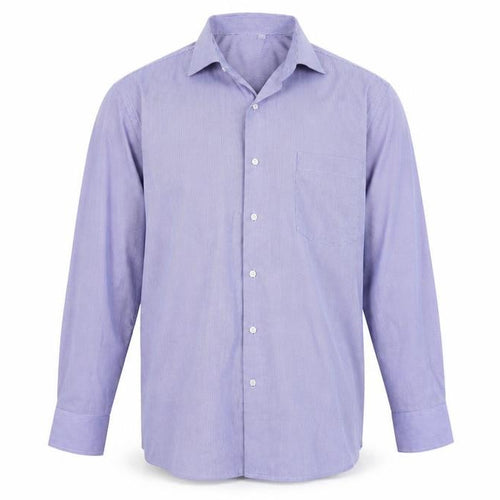 giust uomo Mens Blue Striped   Button-Up Size 42